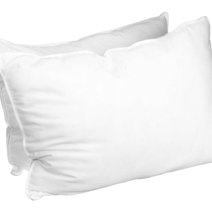 Set of Two Microfiber Down Alternative Medium Hypoallergenic King Size Bed Pillows HomeRoots