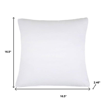 Set of Two Microfiber Down Alternative Medium Hypoallergenic European Size Bed Pillows HomeRoots