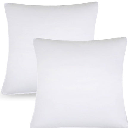 Set of Two Microfiber Down Alternative Medium Hypoallergenic European Size Bed Pillows HomeRoots