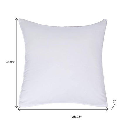 Set of Two Microfiber Down Alternative Medium Hypoallergenic European Size Bed Pillows HomeRoots