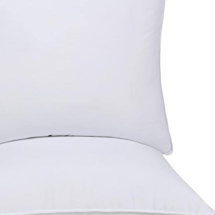 Set of Two Microfiber Down Alternative Medium Hypoallergenic European Size Bed Pillows HomeRoots