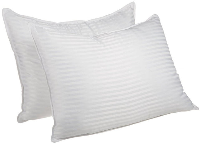 Set of Two Microfiber Down Alternative Medium Standard Size Bed Pillows HomeRoots