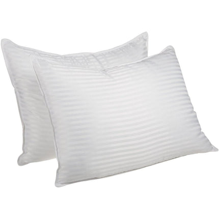 Set of Two Microfiber Down Alternative Medium Standard Size Bed Pillows HomeRoots
