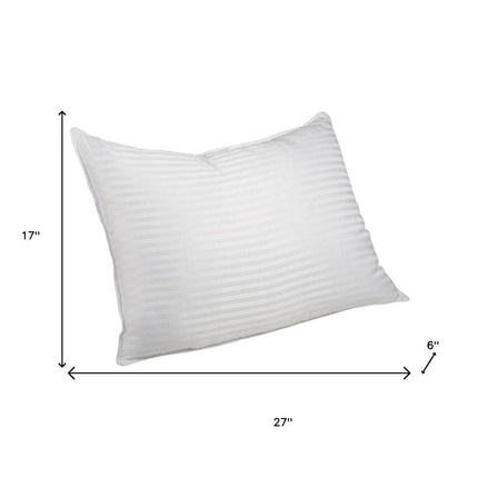 Set of Two Microfiber Down Alternative Medium Standard Size Bed Pillows HomeRoots