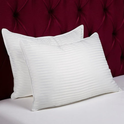 Set of Two Microfiber Down Alternative Medium Standard Size Bed Pillows HomeRoots