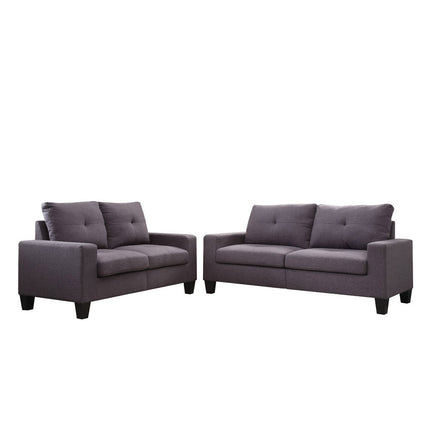 ACME 52735 Platinum II Sofa & Loveseat, Gray Linen (1Set/2Ctn)