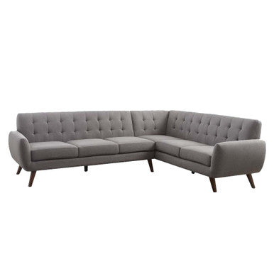 ACME 52765 Essick Sectional Sofa, Light Gray Linen (1Set/2Ctn) ACME Furniture