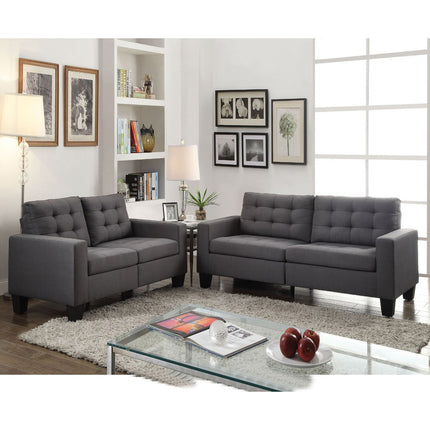 ACME 52770 Earsom Sofa, Gray Linen