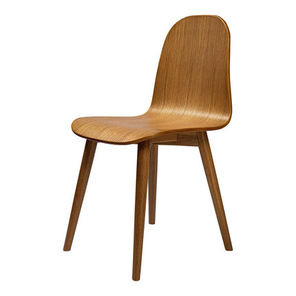 Oak Solid Wood and Wood Dining Side Chair HomeRoots