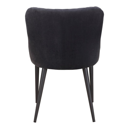 Gray Tufted Velvet Dining Side Chair HomeRoots