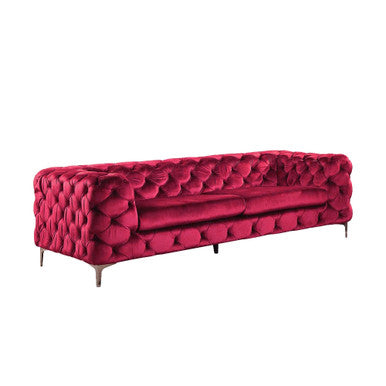 ACME 52795 Adam Sofa, Red Velvet ACME Furniture