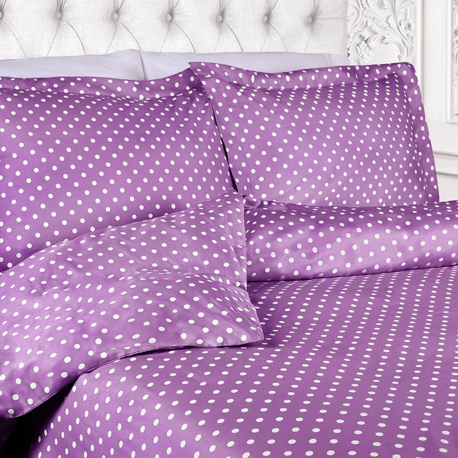 Lilac King Cotton Blend 600 Thread Count Washable Duvet Cover Set HomeRoots