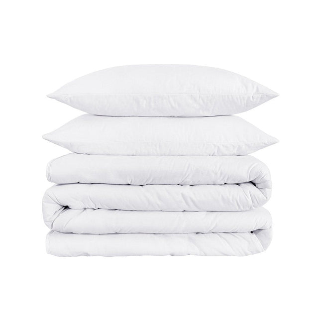 White King Cotton Blend 1200 Thread Count Washable Duvet Cover Set HomeRoots