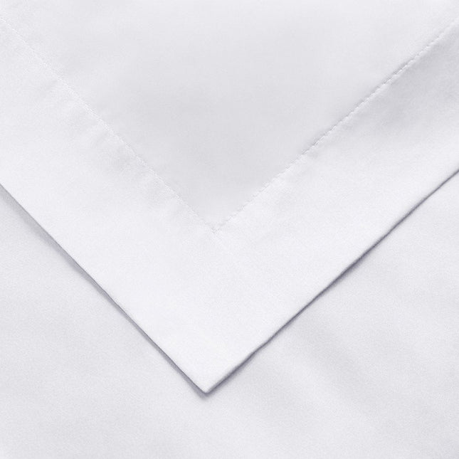 White Twin Cotton Washable Duvet Cover Set