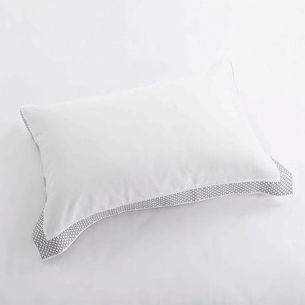 Gray and White Queen 100% Cotton 200 Thread Count Washable Duvet Cover Set HomeRoots