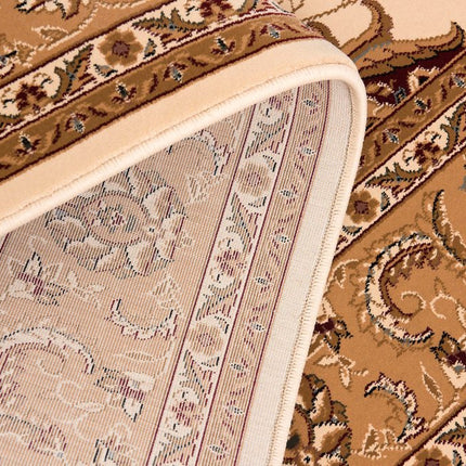 10' X 13' Black and Tan Oriental Washable Non Skid Area Rug HomeRoots