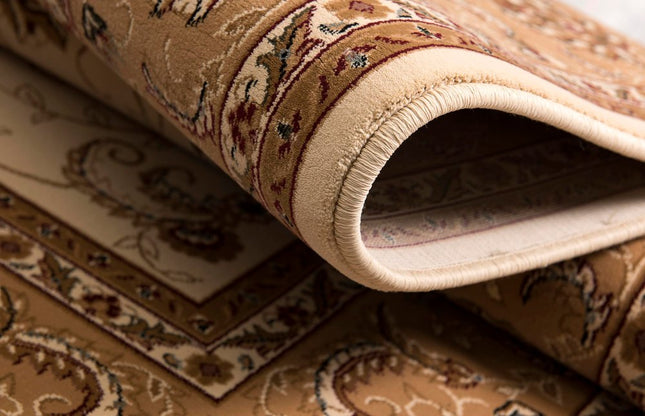 10' X 13' Black and Tan Oriental Washable Non Skid Area Rug HomeRoots