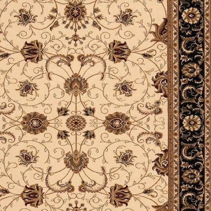 10' X 13' Beige and Brown Oriental Washable Non Skid Area Rug HomeRoots