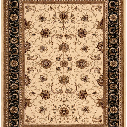 10' X 13' Beige and Brown Oriental Washable Non Skid Area Rug HomeRoots