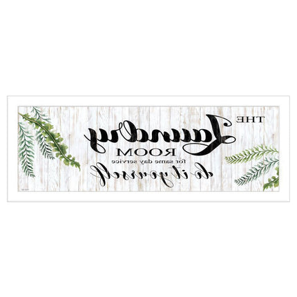 The Laundry Room White Framed Print Laundry Wall Art HomeRoots