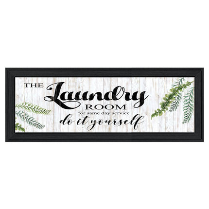The Laundry Room Black Framed Print Laundry Wall Art HomeRoots