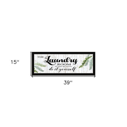The Laundry Room Black Framed Print Laundry Wall Art HomeRoots