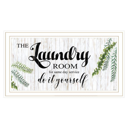 The Laundry Room Same Day Service Black Framed Print Laundry Wall Art HomeRoots