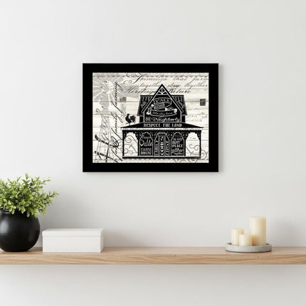 Y'ALL BLESSED FARMHOUSE Black Framed Print Wall Art