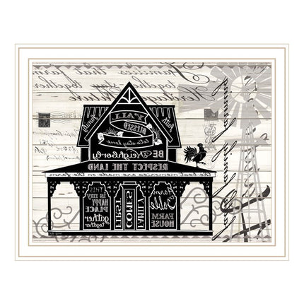Y'ALL BLESSED FARMHOUSE Black Framed Print Wall Art