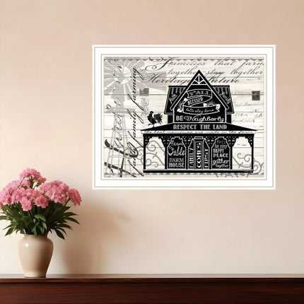 Y'ALL BLESSED FARMHOUSE Black Framed Print Wall Art HomeRoots