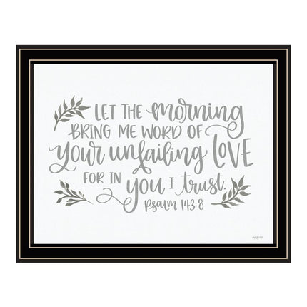 Your Unfailing Love Black Framed Print Wall Art HomeRoots