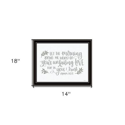 Your Unfailing Love Black Framed Print Wall Art HomeRoots