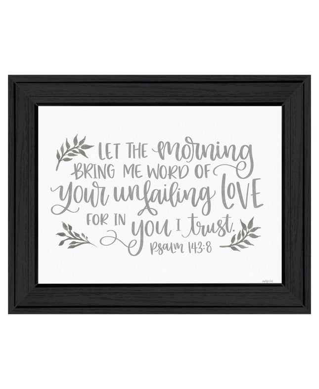 Your Unfailing Love Black Framed Print Wall Art HomeRoots