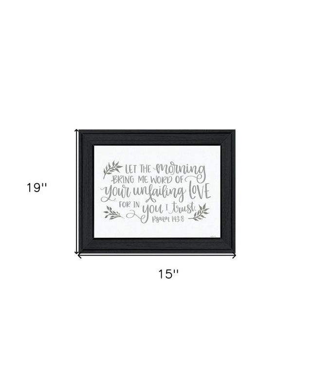 Your Unfailing Love Black Framed Print Wall Art HomeRoots