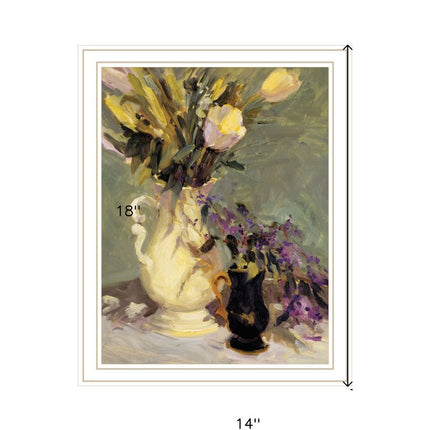 Tulips and Lavender Black Framed Print Wall Art HomeRoots