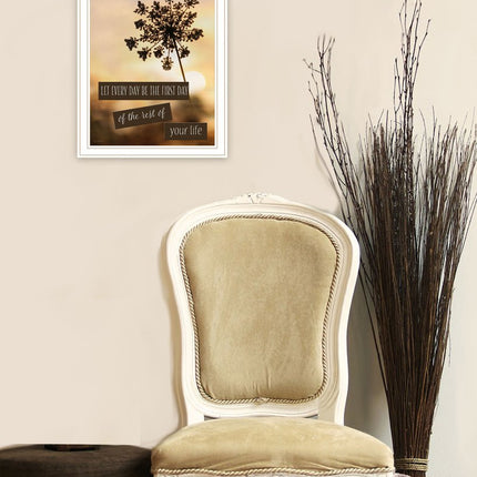The First Day White Framed Print Wall Art HomeRoots