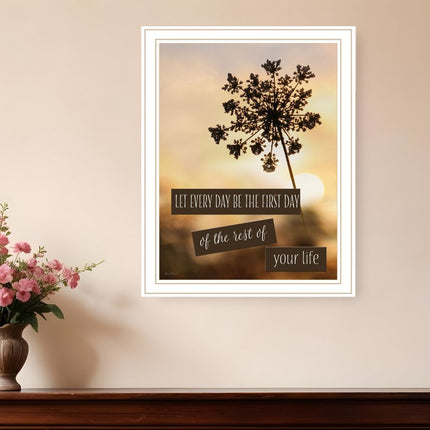 The First Day White Framed Print Wall Art HomeRoots
