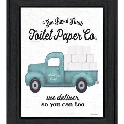 Toilet Paper Co Black Framed Print Bathroom Wall Art HomeRoots