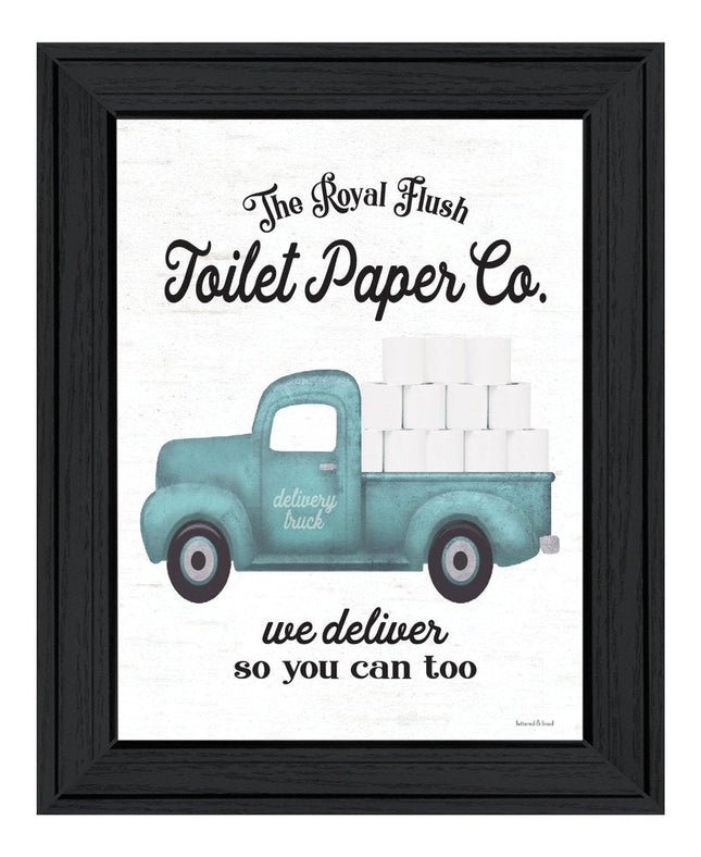 Toilet Paper Co Black Framed Print Bathroom Wall Art HomeRoots