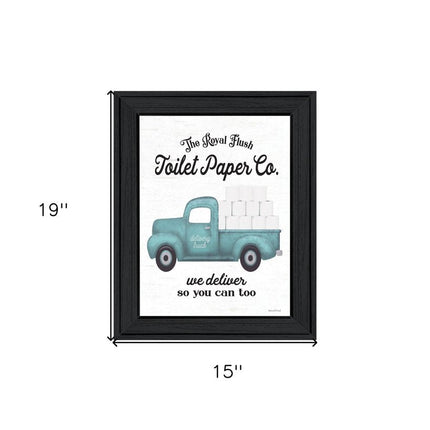 Toilet Paper Co Black Framed Print Bathroom Wall Art HomeRoots