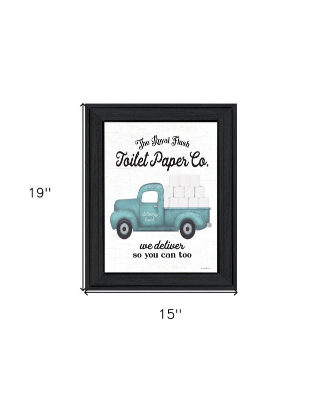Toilet Paper Co Black Framed Print Bathroom Wall Art HomeRoots