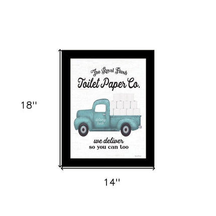 Toilet Paper Co Black Framed Print Bathroom Wall Art HomeRoots