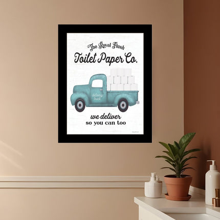 Toilet Paper Co Black Framed Print Bathroom Wall Art HomeRoots