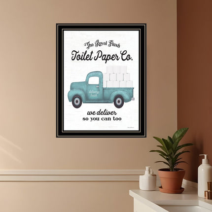 Toilet Paper Co Black Framed Print Bathroom Wall Art HomeRoots