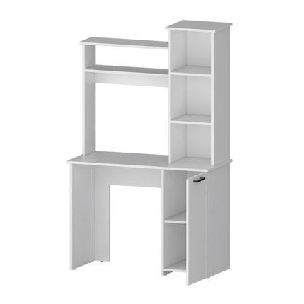 39" White Computer Desk With Hutch HomeRoots