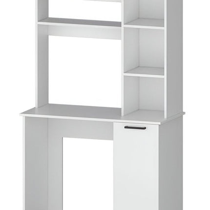 39" White Computer Desk With Hutch HomeRoots