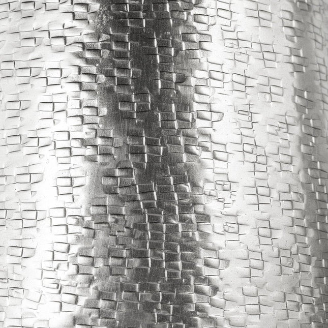 10" Silver Hammered Cone Aluminum Table Vase HomeRoots