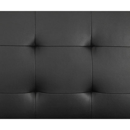 ACME 53040 Essick II Sectional Sofa, Black PU (1Set/2Ctn)