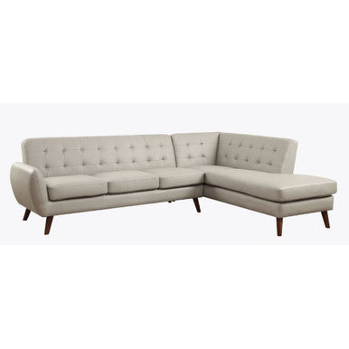 ACME 53045 Essick II Sectional Sofa, Gray PU (1Set/2Ctn) ACME Furniture