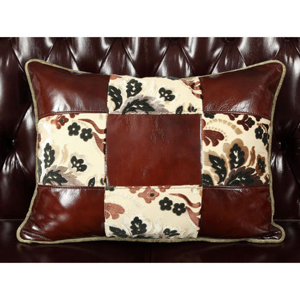 ACME 53072 Forsythia Chair with 1 Pillow, Espresso Top Grain Leather Match & Walnut (1Set/2Ctn)